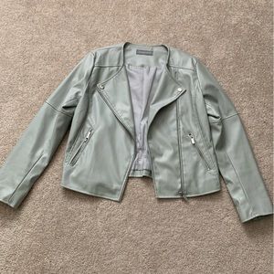 Gray pleather jacket